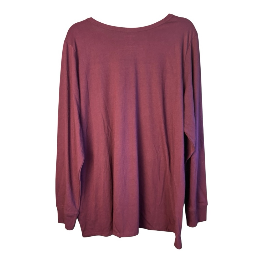 Torrid Purple Long Sleeve Tee with Festive Design - Picture 6 of 8